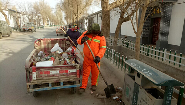 敦煌市郭家堡镇：节后保洁不断档 服务民生不停歇